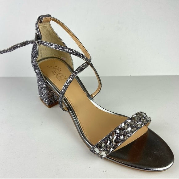 Jewel Badgley Mischka- Women's Claudia Embellished Sandal - Picture 5 of 12